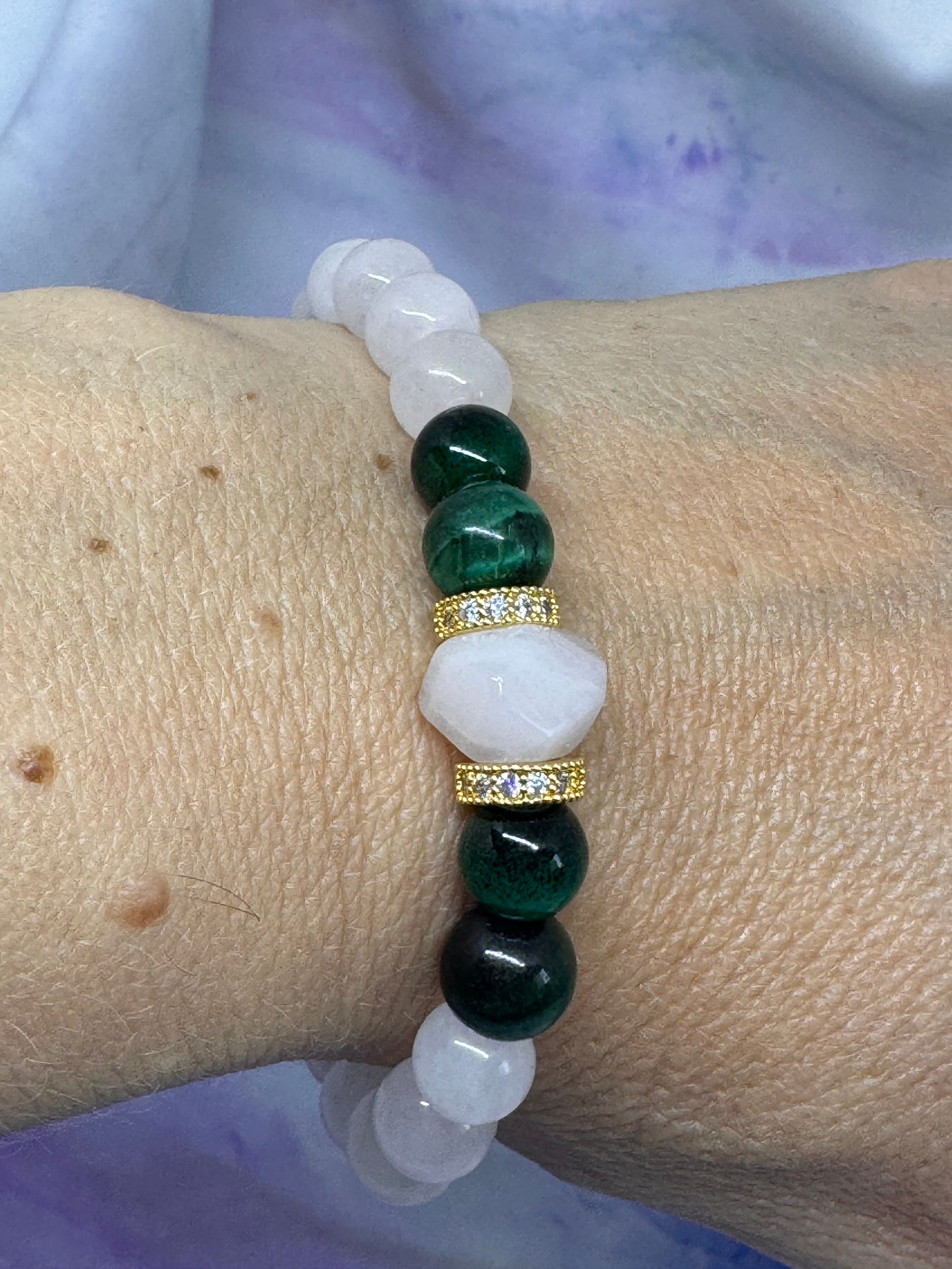 Malkova – Rose Quartz & Tiger’s Eye Bracelet