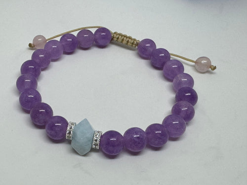 Malkova Aquamarine & Lavender Soul Bracelet