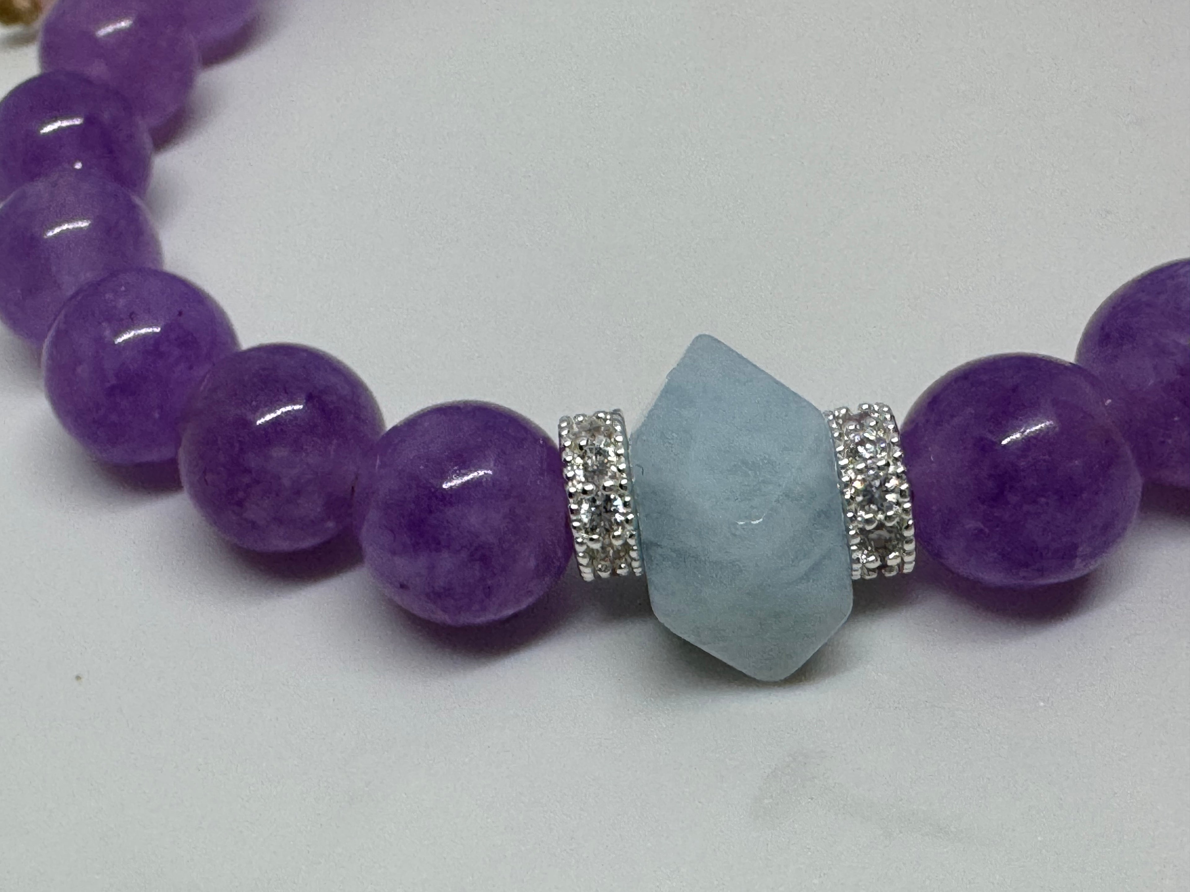 Malkova Aquamarine & Lavender Soul Bracelet